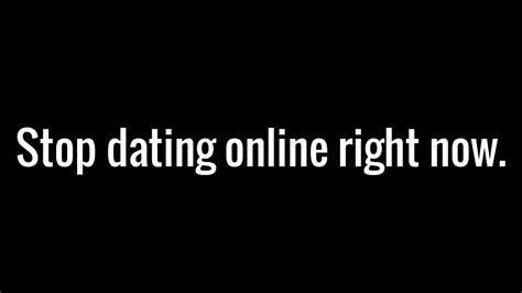Online dating is pointless